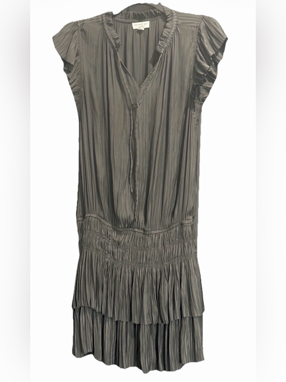 Current Air Zoey Pleated Drop Waist
Mini Dress Black Medium